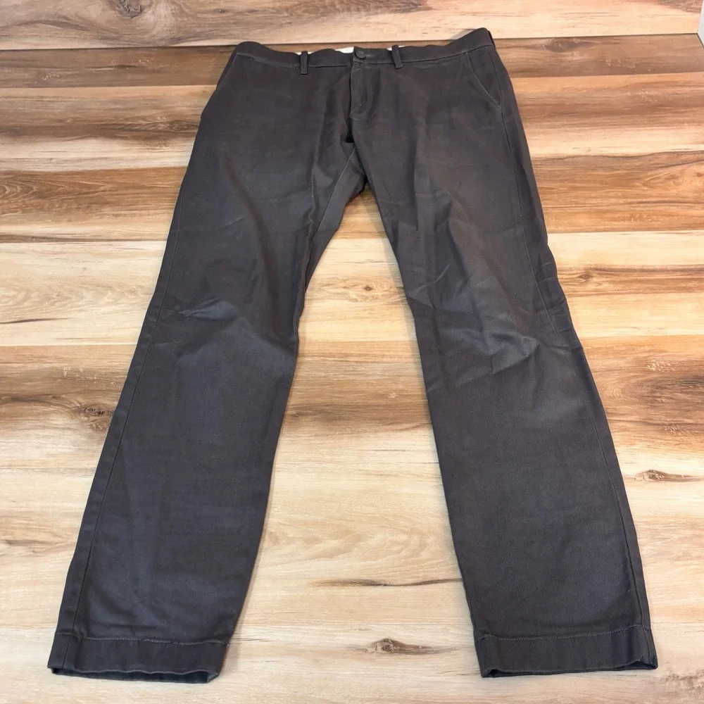 J Crew‎ 484 Slim Stretch Chinos Pants Men W31 L32 Gray Cotton Blend